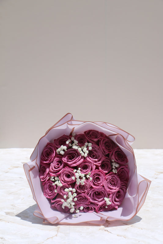 Purple Rose Bouquet